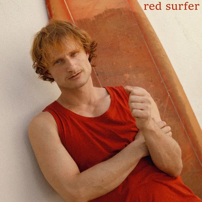 red surfer