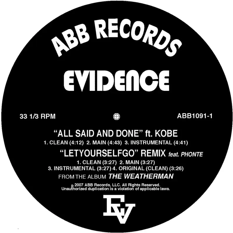 All Said & Done / Let Yourself Go