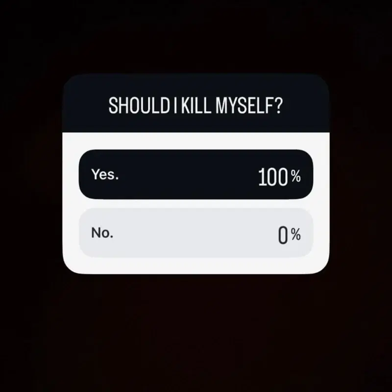 should i kill myself?