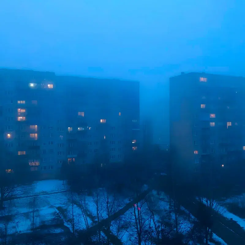 that evening
