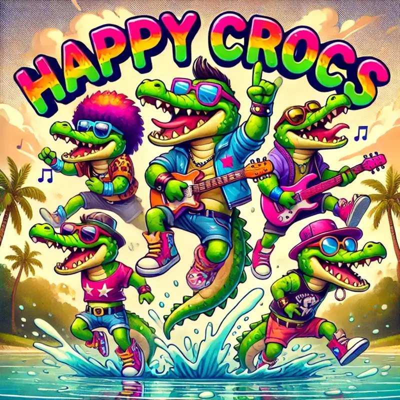 5 HAPPY CROCS