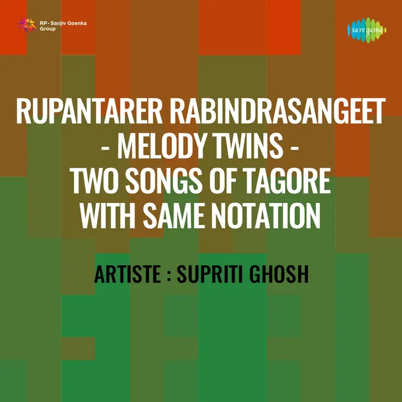 Rupantarer Rabindrasangeet - Melody Twins - Two Songs of Tagore with Same Notation
