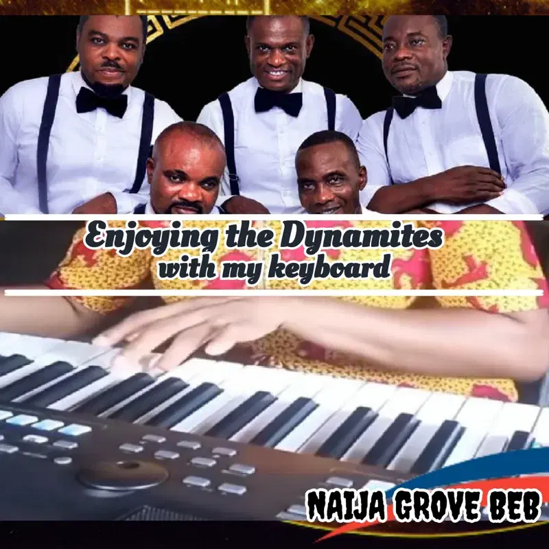 Enjoying the Dynamites with my keyboard