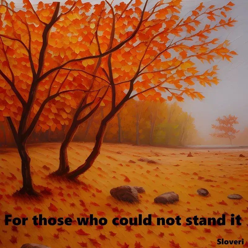 For those who could not stand it