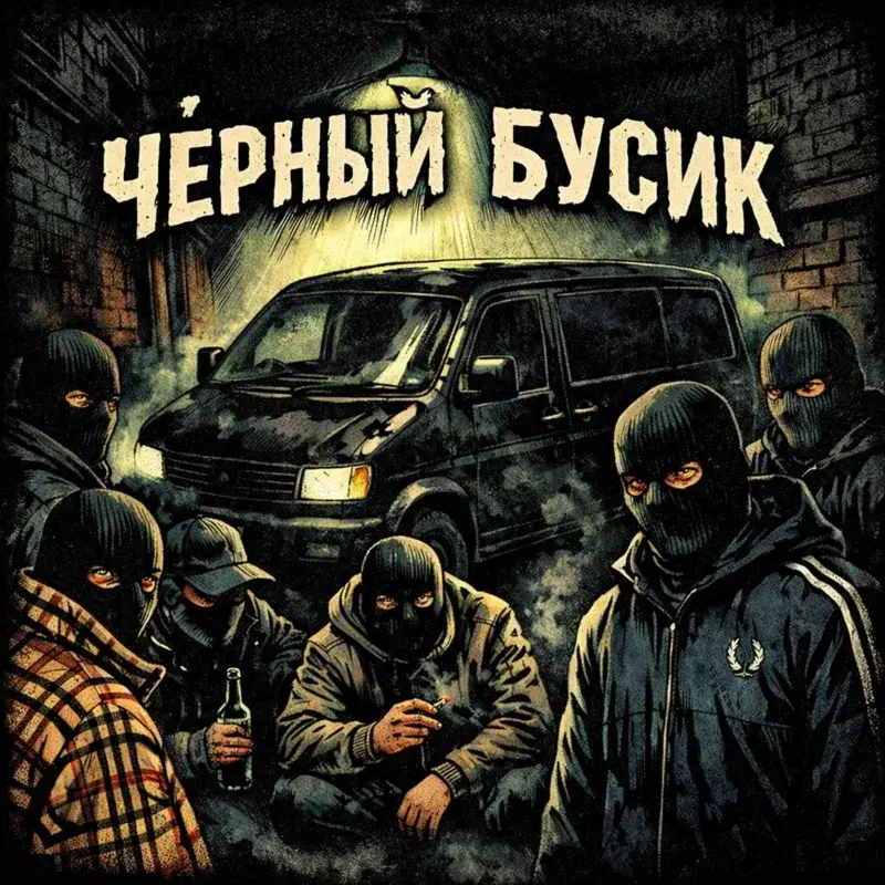 Чёрный бусик