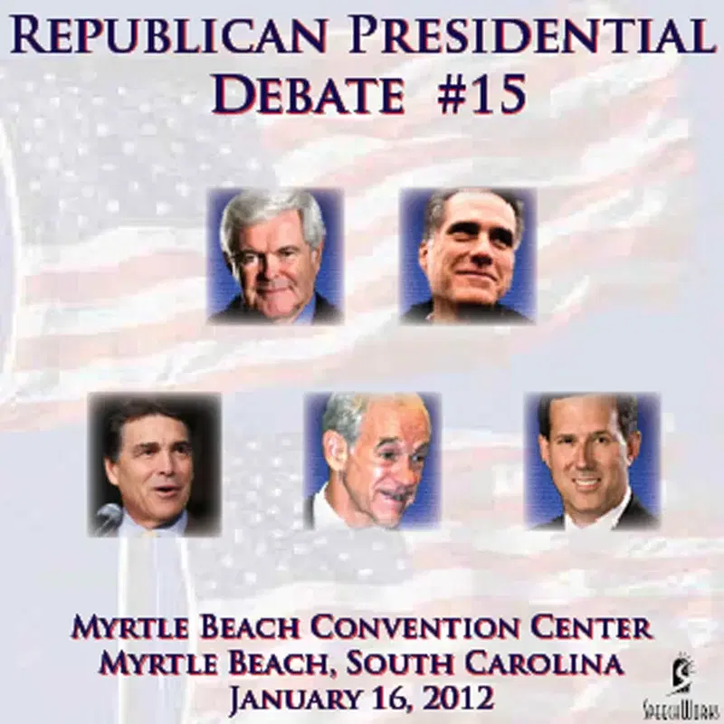 Republican Presidential Debate #15 - Myrtle Beach Convention Center, Myrtle Beach, SC - January 16, 2012