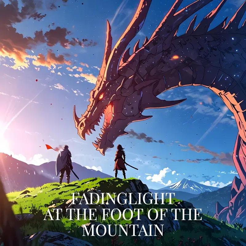 at the foot of the mountain