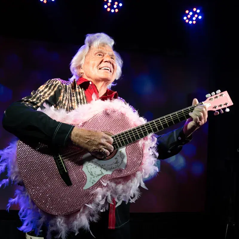 Rhinestone Pink Guitar