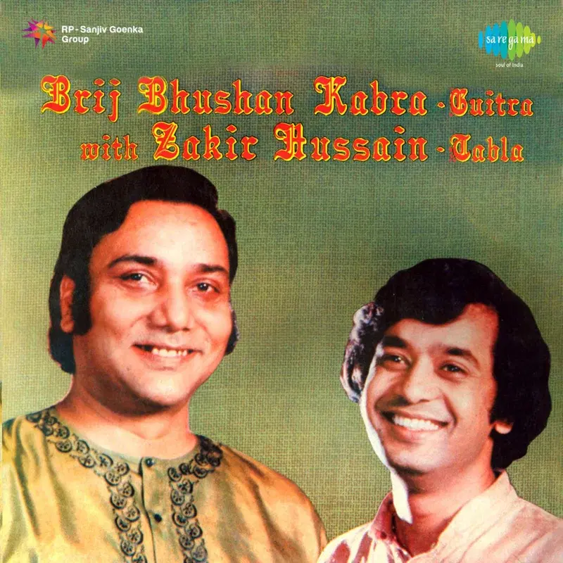 Brij Bhushan Kabra with Ustad Zakir Hussain