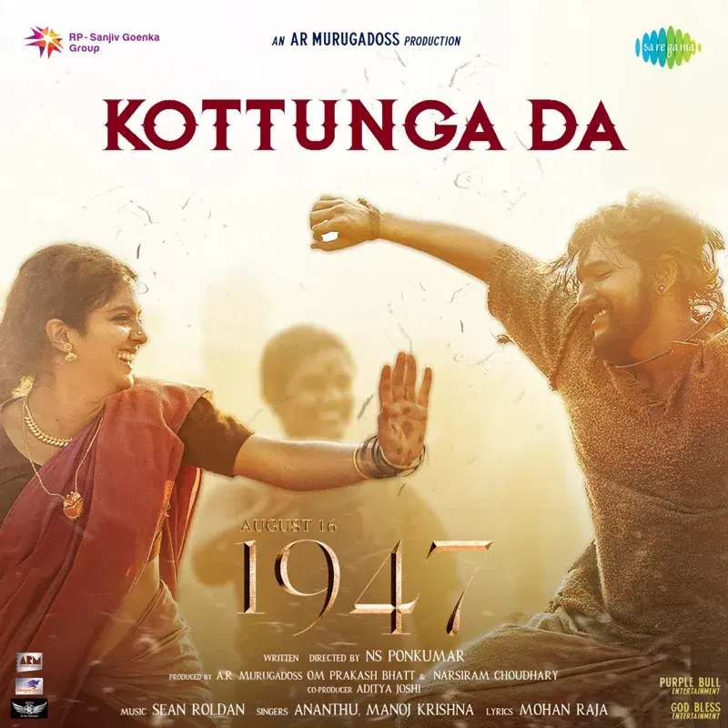 Kottunga Da (From "August 16 1947") - Single