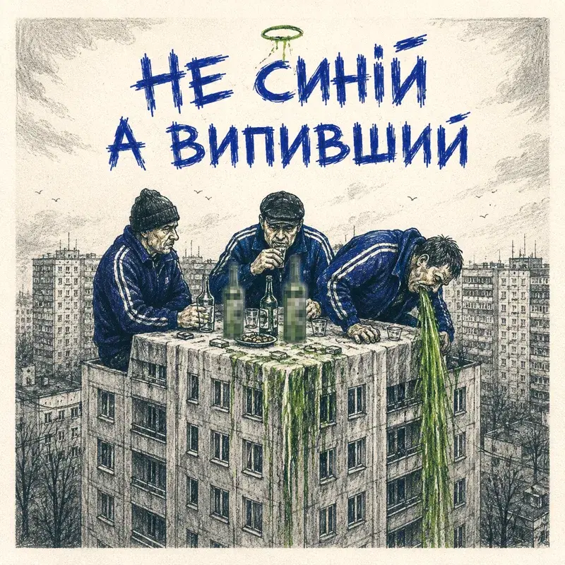Не синій а випивший