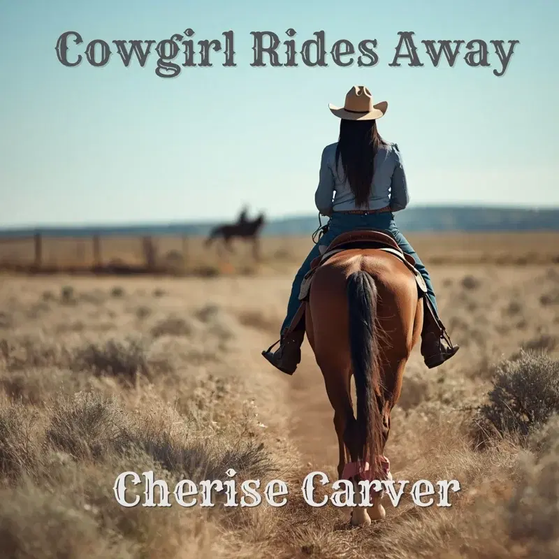 Cowgirl Rides Away