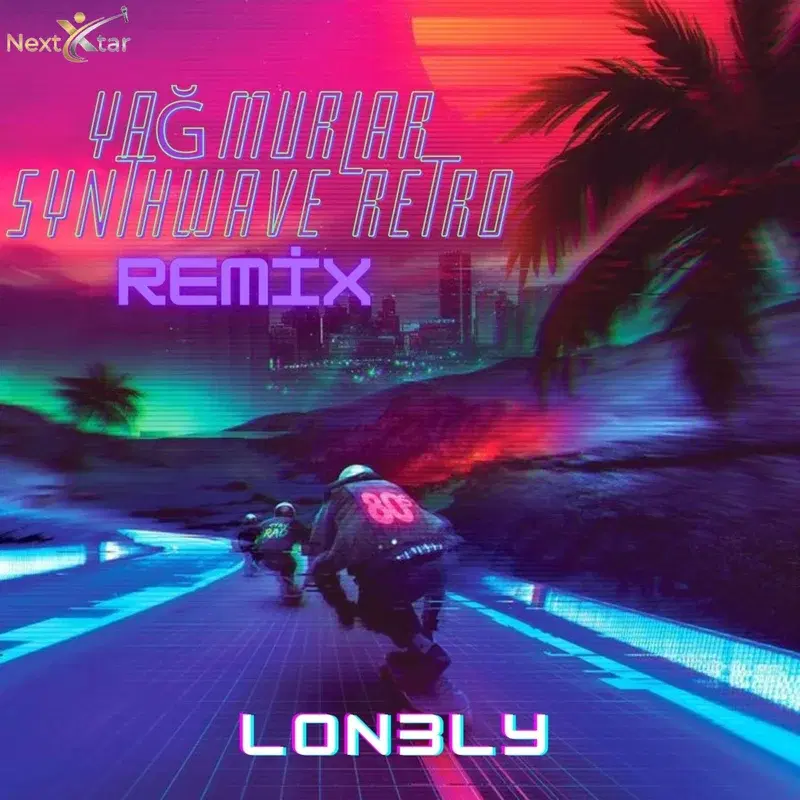Yağmurlar Synthwave Retro