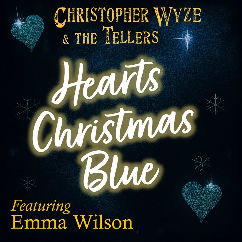 Hearts Christmas Blue